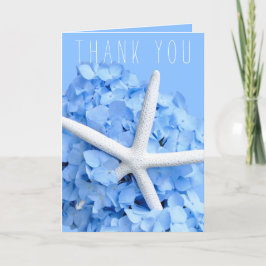 Blue Hydrangea Starfish Danke Brautparty