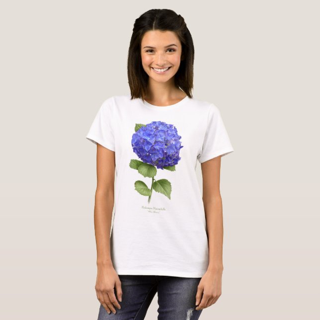 Blue Hydrangea T-Shirt (Vorne ganz)