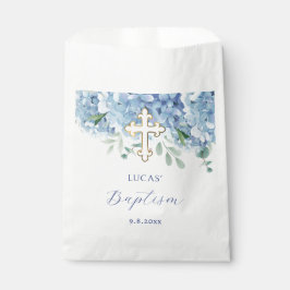 Blue Hydrangea Taufe Geschenktütchen