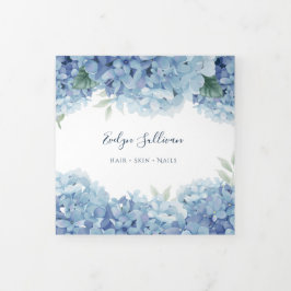 Blue Hydrangea Trifold Broschüre
