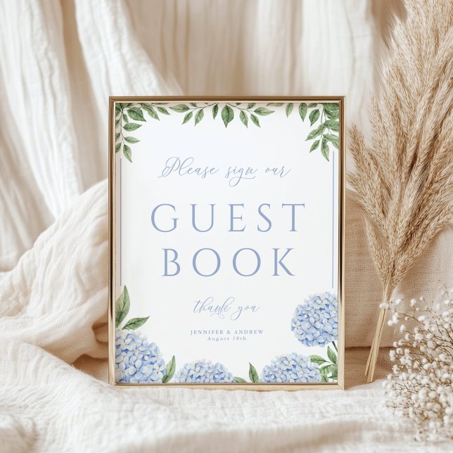 Blue Hydrangea Unterschreiben Sie unser Gästebuch  (Von Creator hochgeladen)