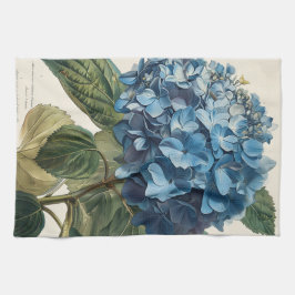 Blue Hydrangea Vintag Geschirrtuch