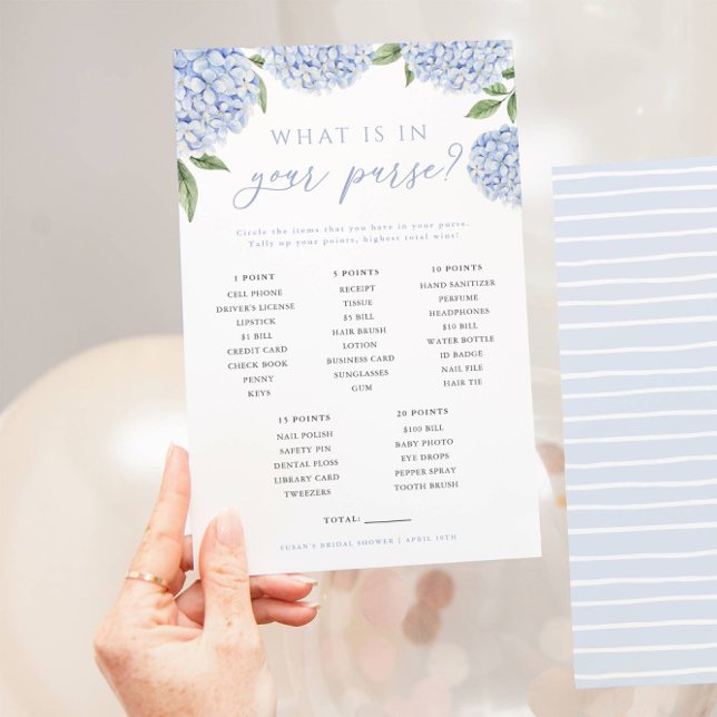 Blue Hydrangea Was ist in Ihrer Spielkarte? Flyer (Von Creator hochgeladen)