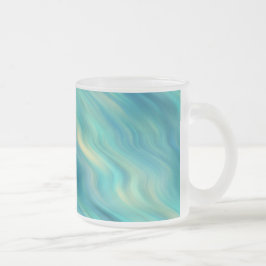 Blue Hydrangea Wavy Texture Mattglastasse