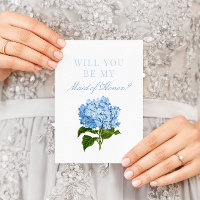 Blue Hydrangea wird meine Trauzeugin sein