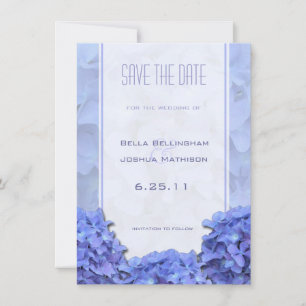 Blue Hydrangeas Ankündigung Datum freihalten