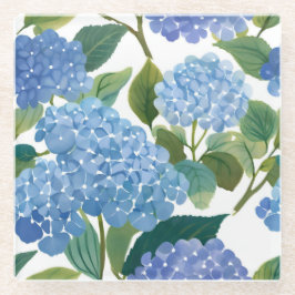 Blue Hydrangeas | Beautiful Floral Bush Glasuntersetzer