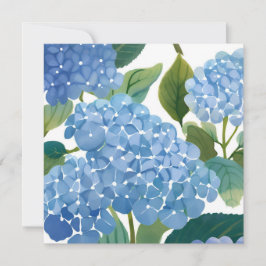 Blue Hydrangeas | Beautiful Floral Bush Karte