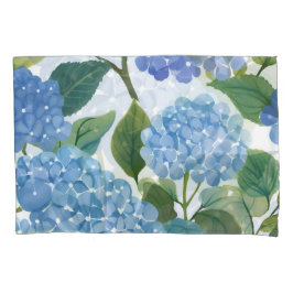 Blue Hydrangeas | Beautiful Floral Bush Kissenbezug