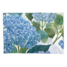 Blue Hydrangeas | Beautiful Floral Bush Kissenbezug