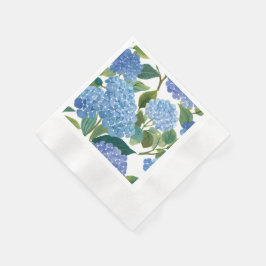 Blue Hydrangeas | Beautiful Floral Bush Serviette