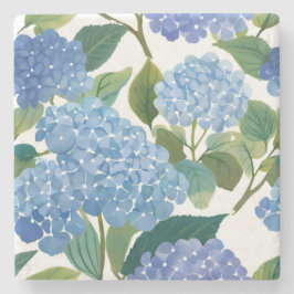 Blue Hydrangeas | Beautiful Floral Bush Steinuntersetzer