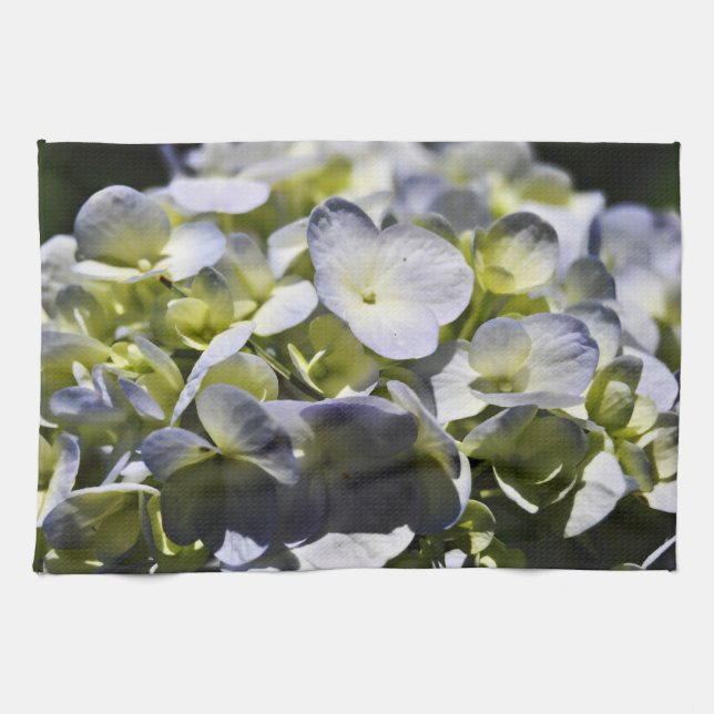 Blue Hydrangeas-Blume Handtuch (Horizontal)