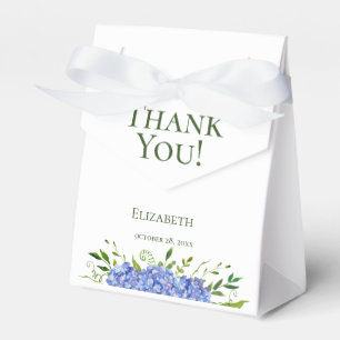 Blue Hydrangeas Brautparty Vielen Dank Geschenkschachtel