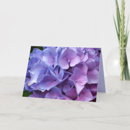 Blue Hydrangeas Card Karte