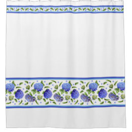Blue Hydrangeas Duschvorhang