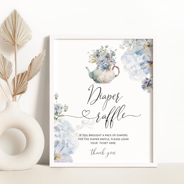 Blue Hydrangeas elegantes Gewinnspiel Poster (Von Creator hochgeladen)