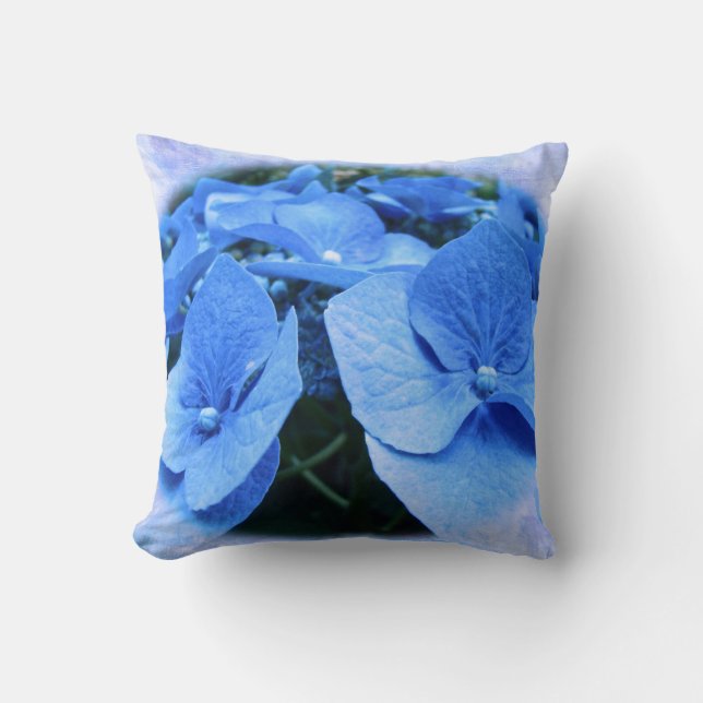 Blue Hydrangeas - Pillow Kissen (Vorderseite)