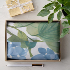 Blue Hydrangeas | Schöner Blumengarten Seidenpapier