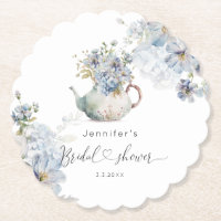 Blue Hydrangeas Tee Party Brautparty