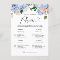 Blue Hydrangeas Was ist auf Ihrer Handyspielkarte?