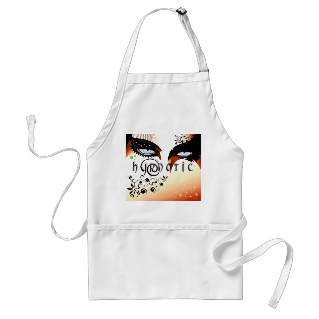 Blue Hypnotic Eyes Make Up Schürze (Vorne)