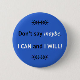 Blue I CAN zitieren inspirierend Button