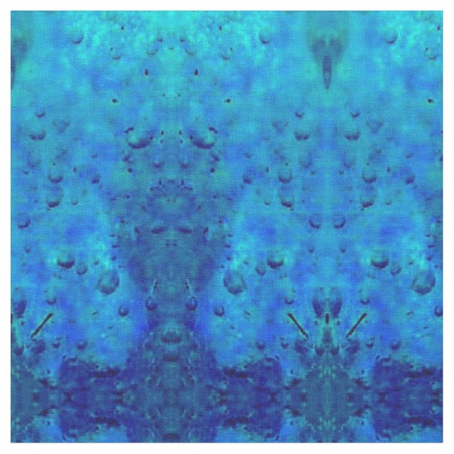 Blue Ice Bubbles Stoff (Nahaufnahme)