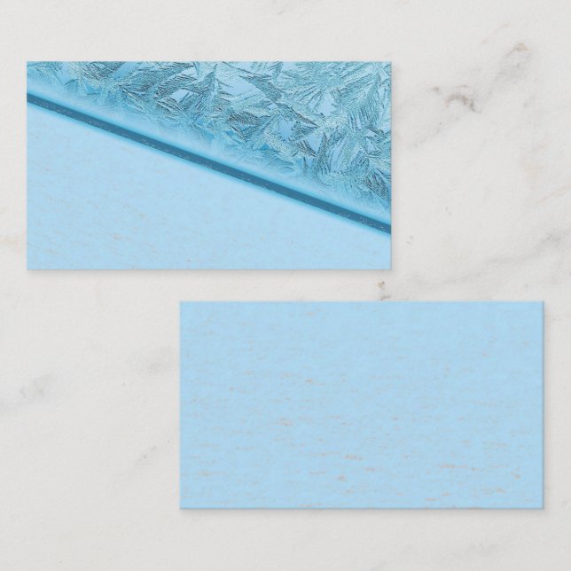 Blue Ice Business Card Visitenkarte (Vorne/Hinten)