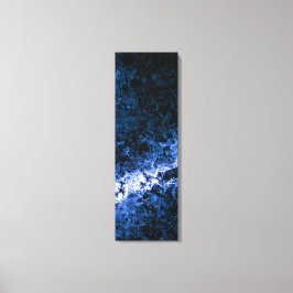Blue Ice Crack Abstrakt Art Leinwanddruck