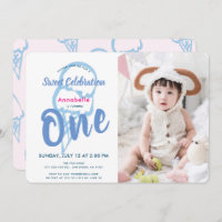 Blue Ice Cream FotoGirl 1. Geburtstag