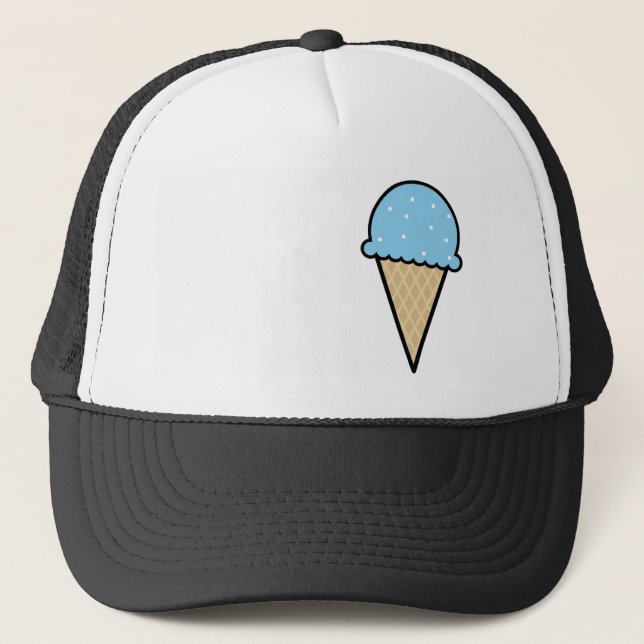 Blue Ice Creme Cone Truckerkappe (Vorderseite)