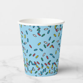 Blue Ice Creme farbenfrohe Sprinklen Papier Cups Pappbecher