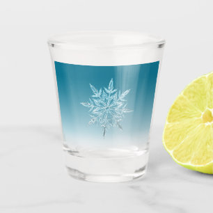Blue Ice Crystal Schnapsglas