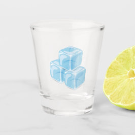 Blue Ice Cube Schnapsglas