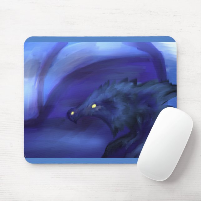 Blue Ice Dragon Mousepad (Mit Mouse)