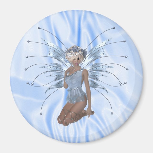 Blue Ice Fairy Magnet (Vorne)