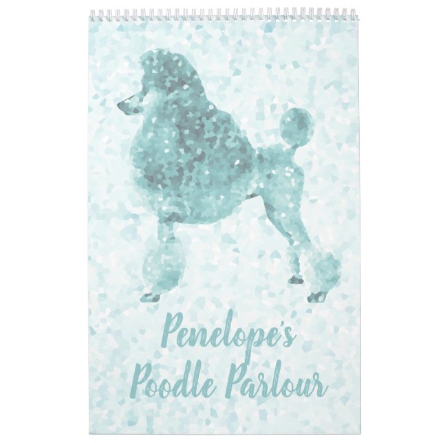 Blue Ice Poodle-Kalender Kalender (Titelbild)