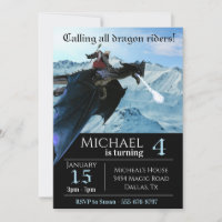 Blue Ice Snow Dragon Rider Assistent zum Geburtsta