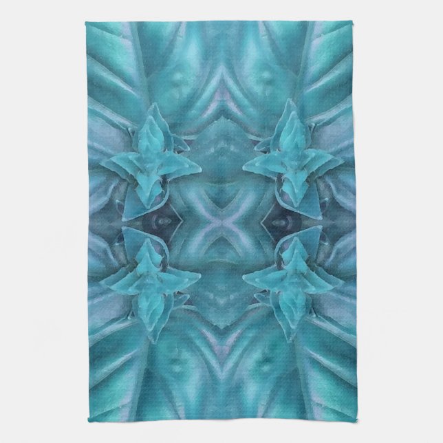 Blue Icing Abstrakt Handtuch (Vertikal)