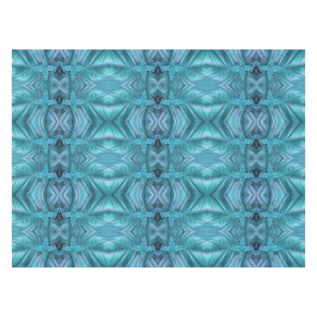 Blue Icing Abstrakt Tischdecke (Vorderseite (Horizontal))