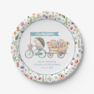 Blue Igel Baby Shower Teller - Vor Ort gezüchtet