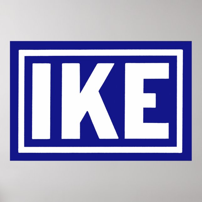 Blue Ike 1952 Poster (Vorne)