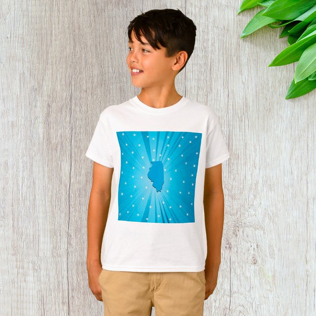 Blue Illinois Boys T-Shirt (Von Creator hochgeladen)