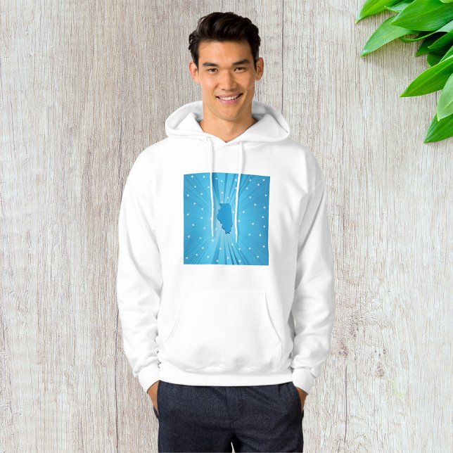 Blue Illinois Mens Hoodie (Von Creator hochgeladen)