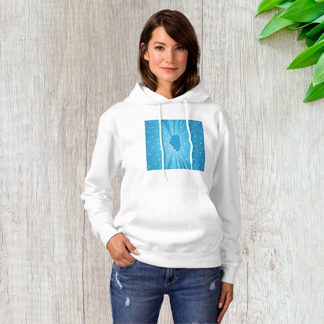 Blue Illinois Womens Hoodie (Von Creator hochgeladen)