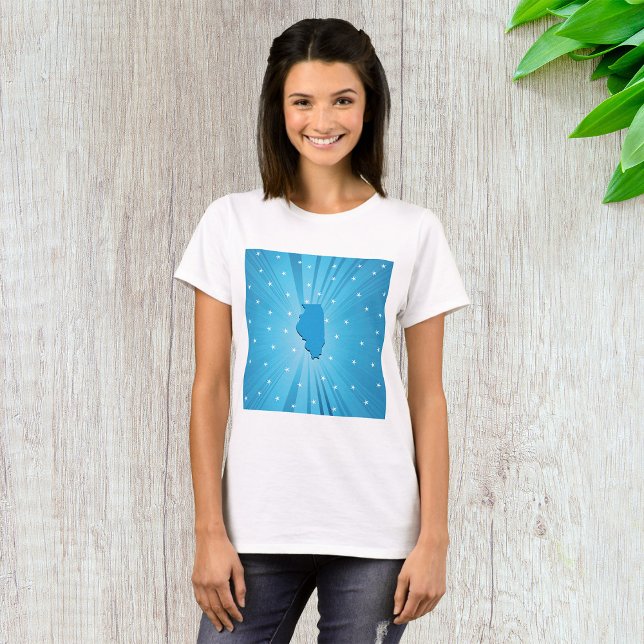 Blue Illinois Womens T - Shirt (Von Creator hochgeladen)