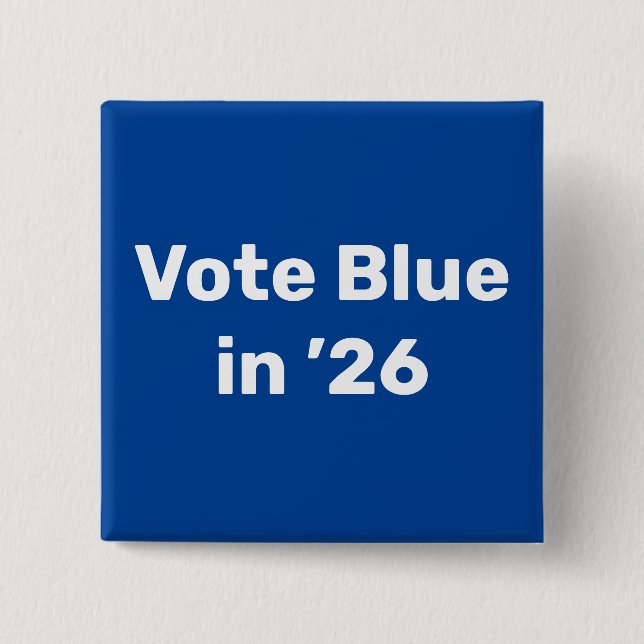 Blue im Jahr 2026 Button (Vorderseite)