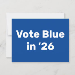 Blue im Jahr 2026 Postkarte