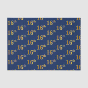 Blue, Imitate Gold 16. (sechzehnte) Veranstaltung Seidenpapier